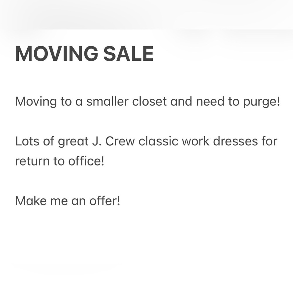 Women’s dresses and shoes!